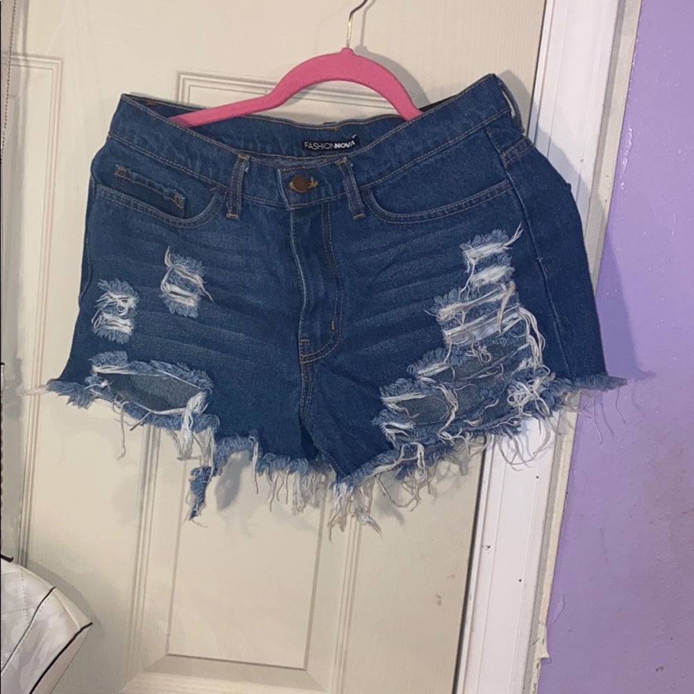 Denim shorts